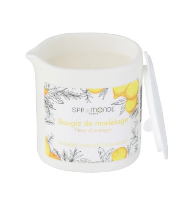 Bougie de modelage fleur d'oranger • Spa du Monde