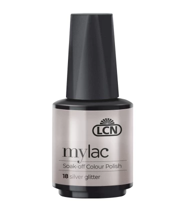 Vernis semi-permanent Mylac Silver glitter 10ml