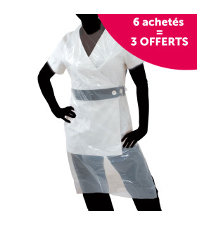 Tablier plastique par 50 - Linge de cabine