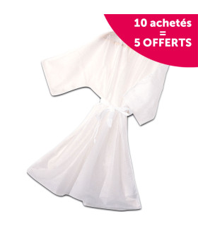 Kimono jetable blanc - Linge de cabine