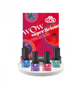 PRÉSENTOIR WOW HYBRID GEL POLISH "Super-Licious" - LCN